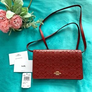 ❗️SOLD❗️Coach Signature Debossed Patent Bag